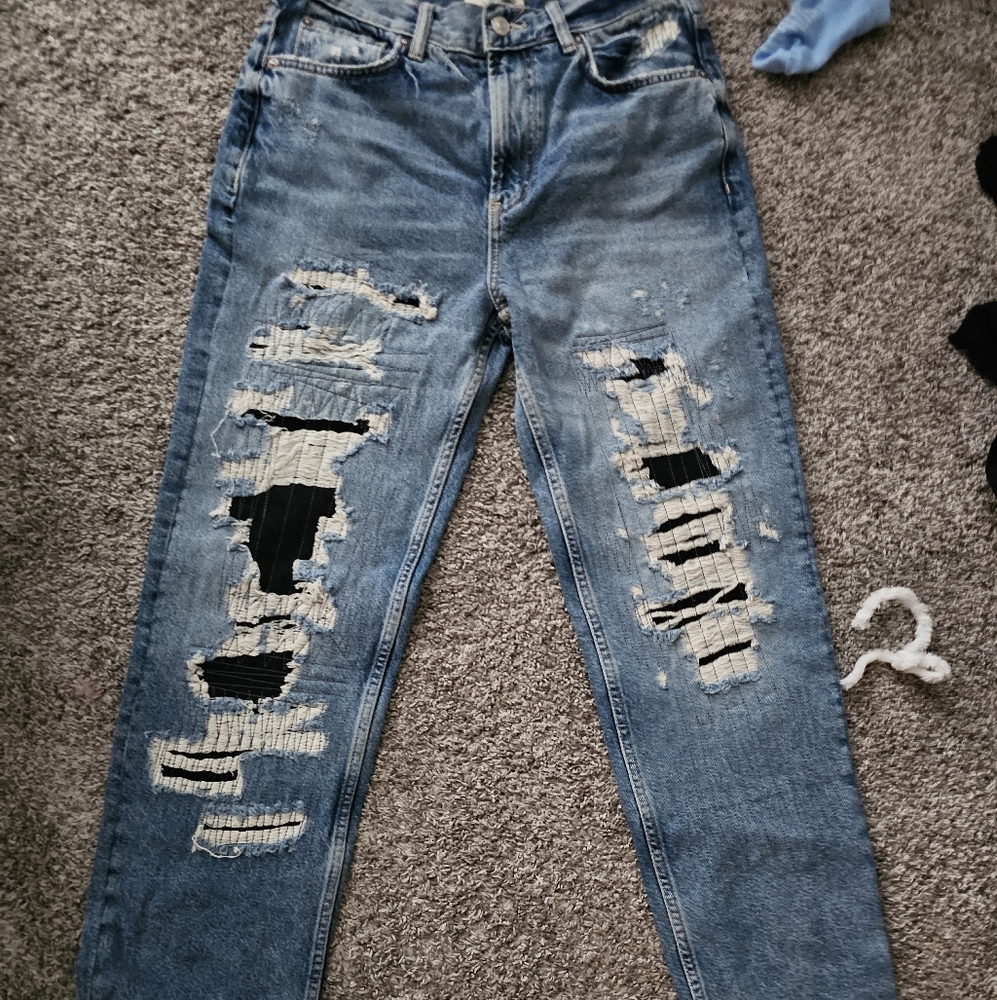 Tommy Hilfiger Ripped Blue Skinny Jeans